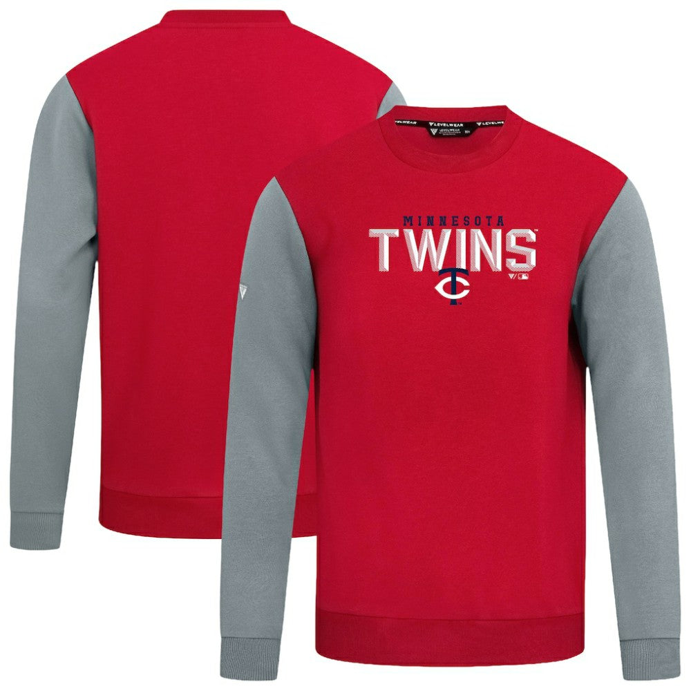 Minnesota Twins Levelwear Throwback Ultimate Carve Sweatshirt Red