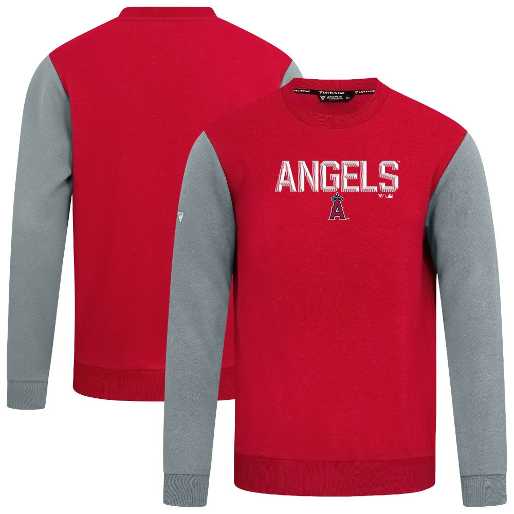 Los Angeles Angels Levelwear Throwback Ultimate Carve Sweatshirt Red