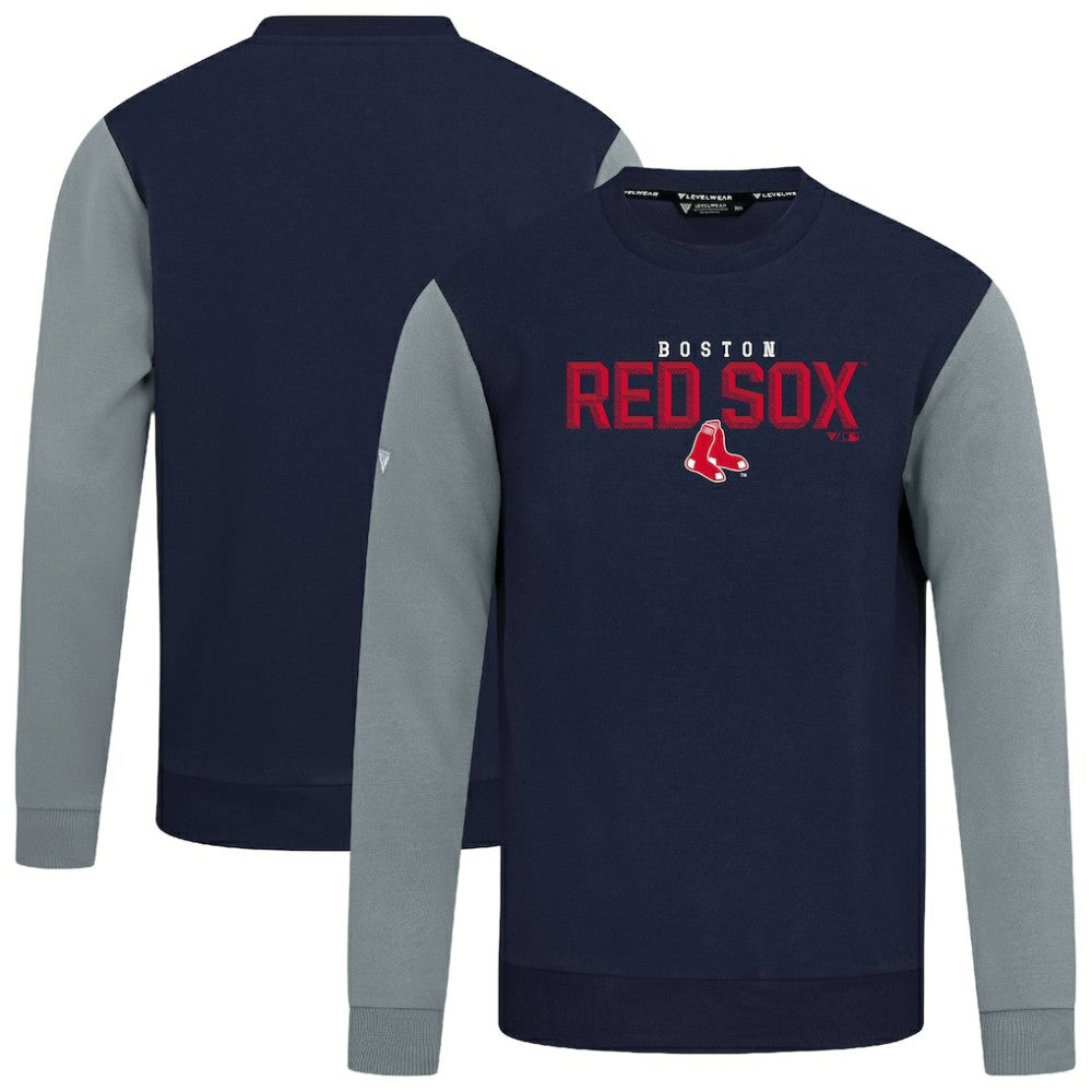 Boston Red Sox Levelwear Throwback Ultimate Carve Sweatshirt Navy