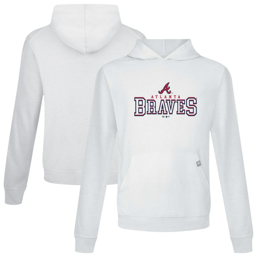Atlanta Braves Levelwear Relay Journey Pullover Hoodie White