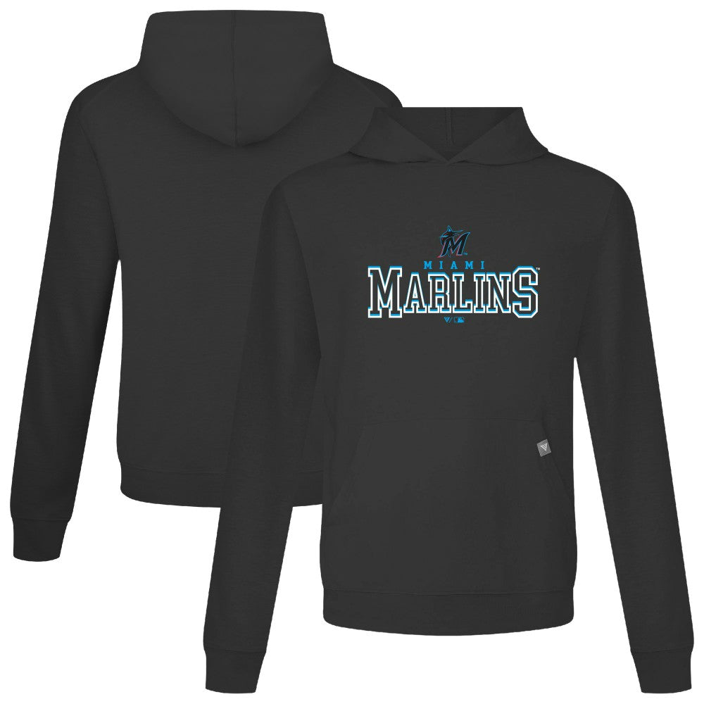 Miami Marlins Levelwear Relay Journey Pullover Hoodie Black