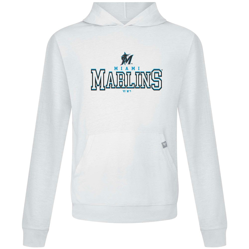 Miami Marlins Levelwear Relay Journey Pullover Hoodie White