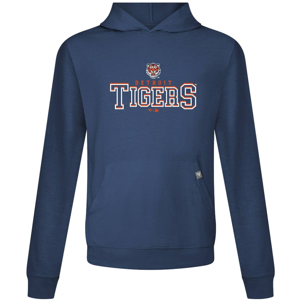 Detroit Tigers Levelwear Relay Journey Pullover Hoodie Navy
