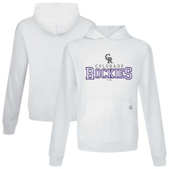 Colorado Rockies Levelwear Relay Journey Pullover Hoodie White