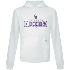 Colorado Rockies Levelwear Relay Journey Pullover Hoodie White