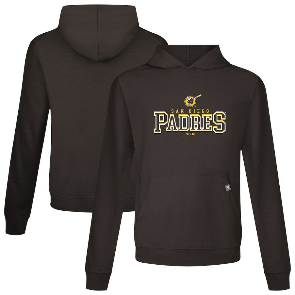 San Diego Padres Levelwear Relay Journey Pullover Hoodie Brown