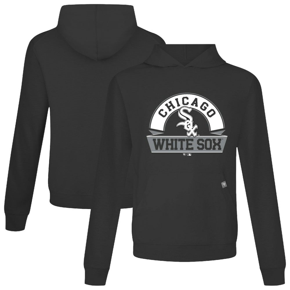 Chicago White Sox Levelwear Relay Banner Arch Pullover Hoodie Black