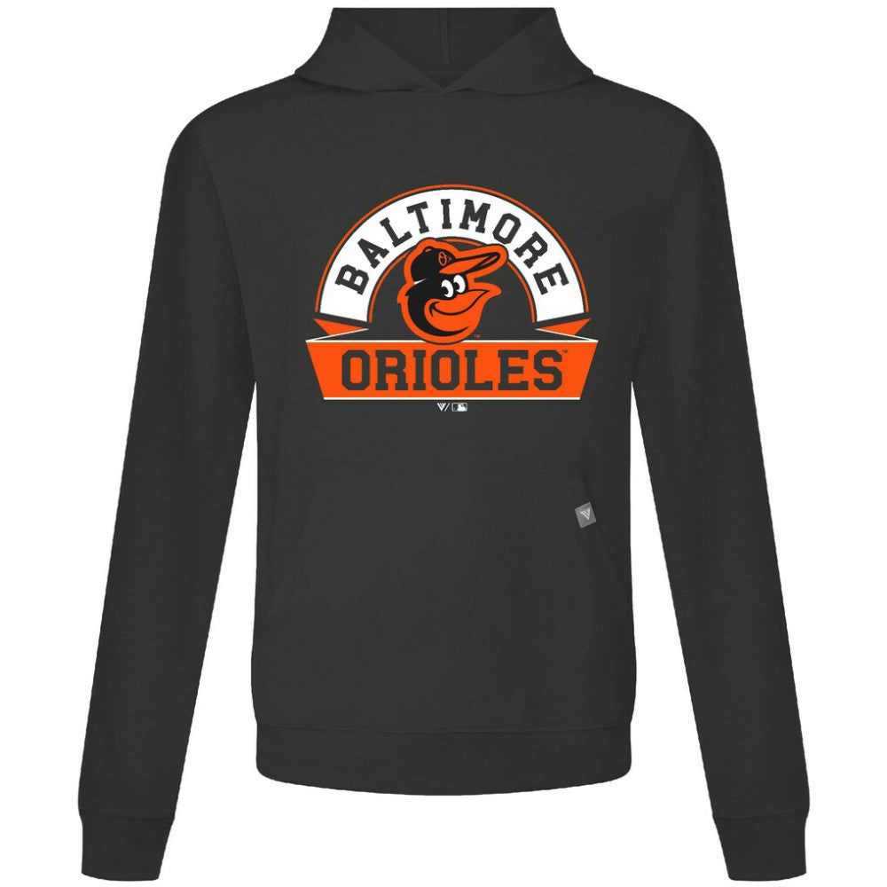 Baltimore Orioles Levelwear Relay Banner Arch Pullover Hoodie Black