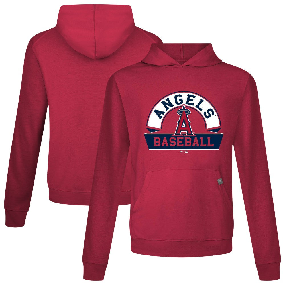 Los Angeles Angels Levelwear Relay Banner Arch Pullover Hoodie Red