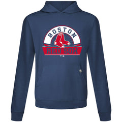 Boston Red Sox Levelwear Relay Banner Arch Pullover Hoodie Navy
