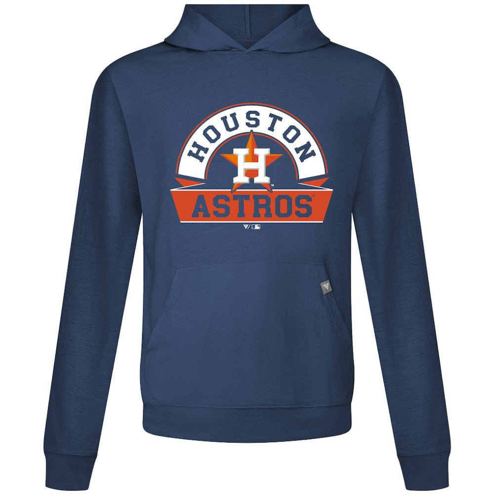 Houston Astros Levelwear Relay Banner Arch Pullover Hoodie Navy