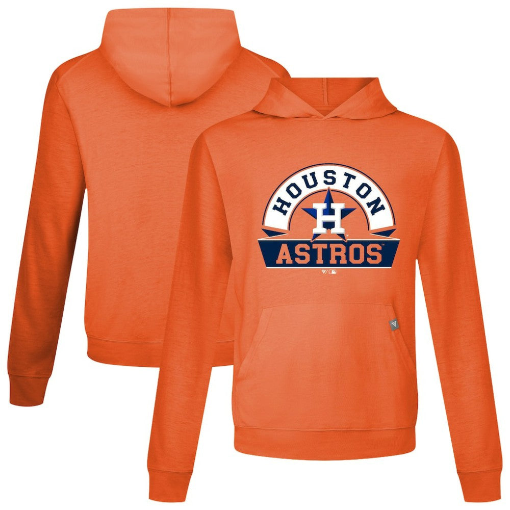Houston Astros Levelwear Relay Banner Arch Pullover Hoodie Orange