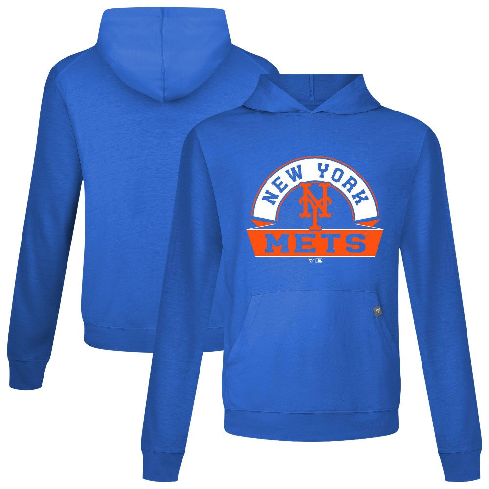 New York Mets Levelwear Relay Banner Arch Pullover Hoodie Royal