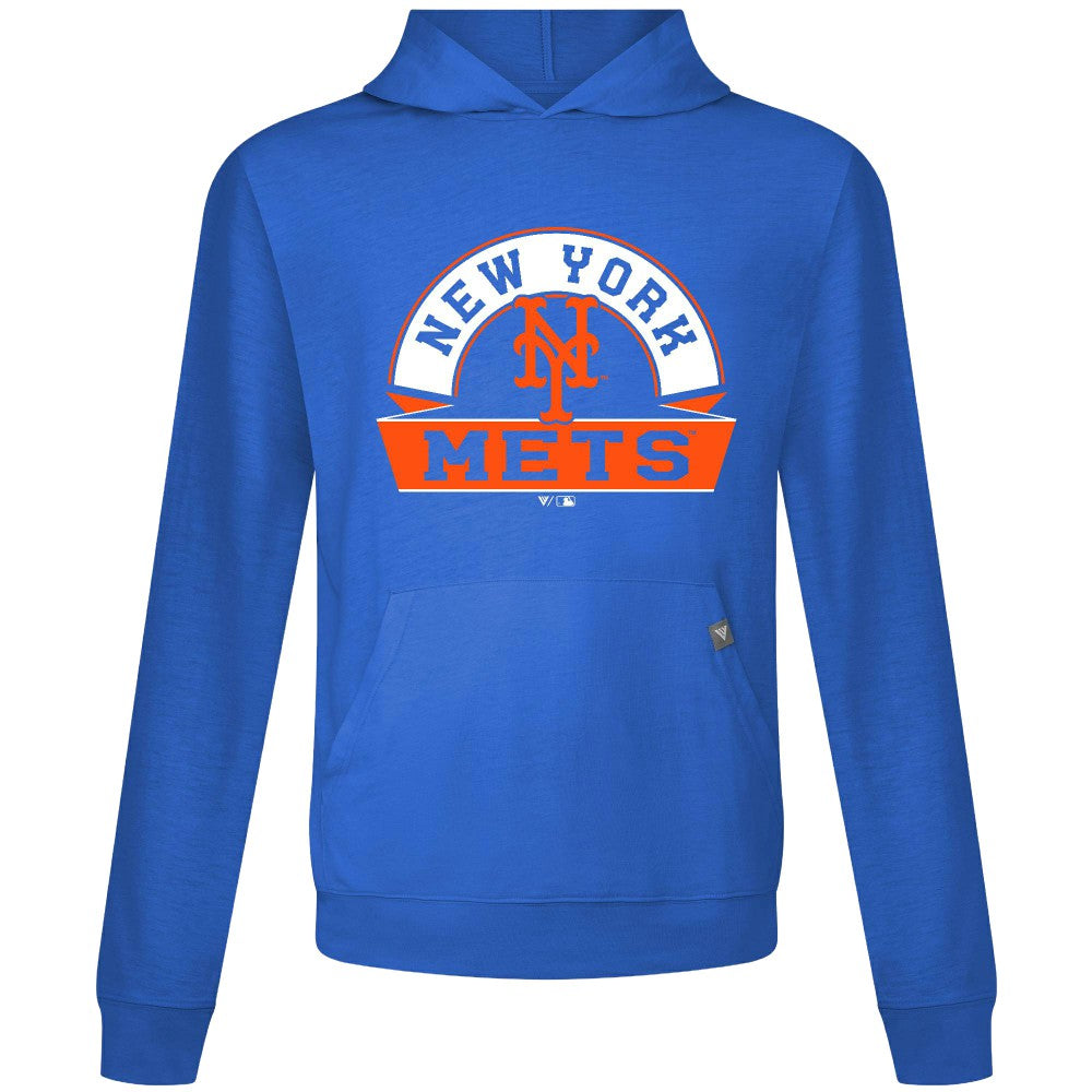 New York Mets Levelwear Relay Banner Arch Pullover Hoodie Royal