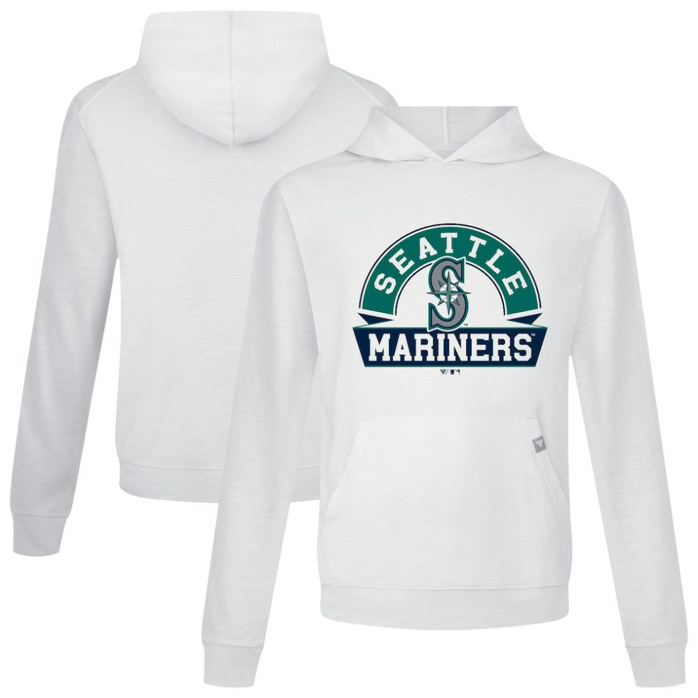 Seattle Mariners Levelwear Relay Banner Arch Pullover Hoodie White