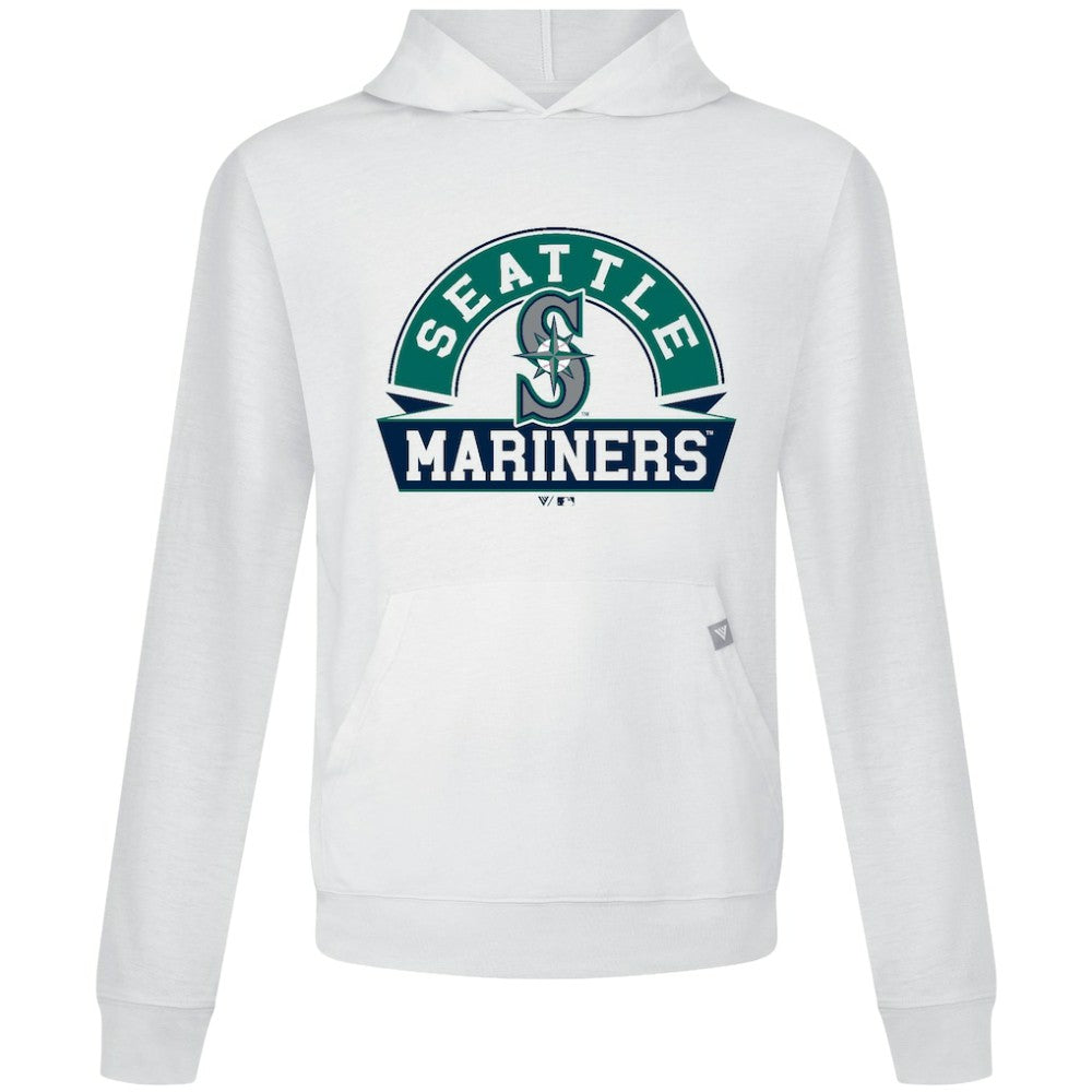 Seattle Mariners Levelwear Relay Banner Arch Pullover Hoodie White