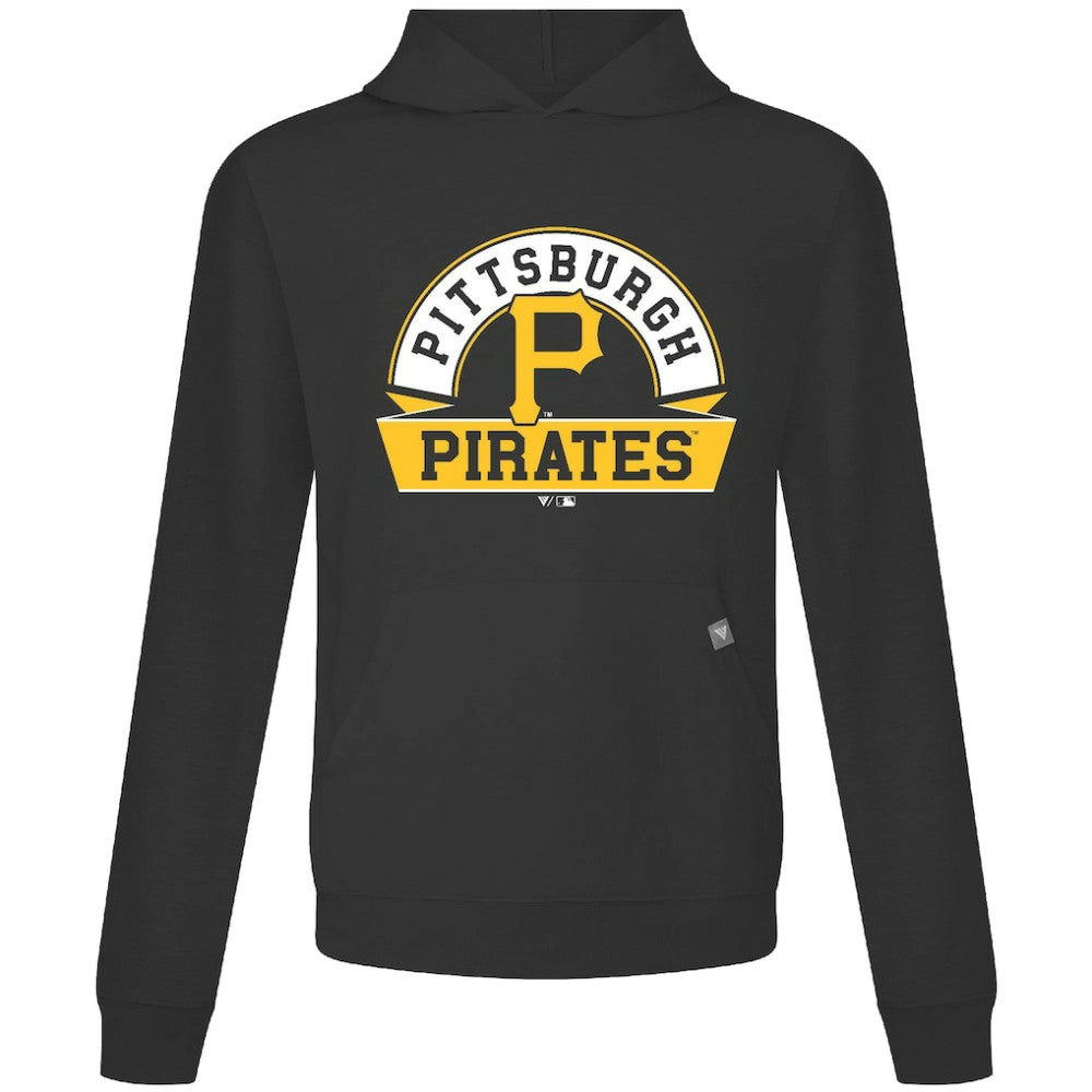 Pittsburgh Pirates Levelwear Relay Banner Arch Pullover Hoodie Black