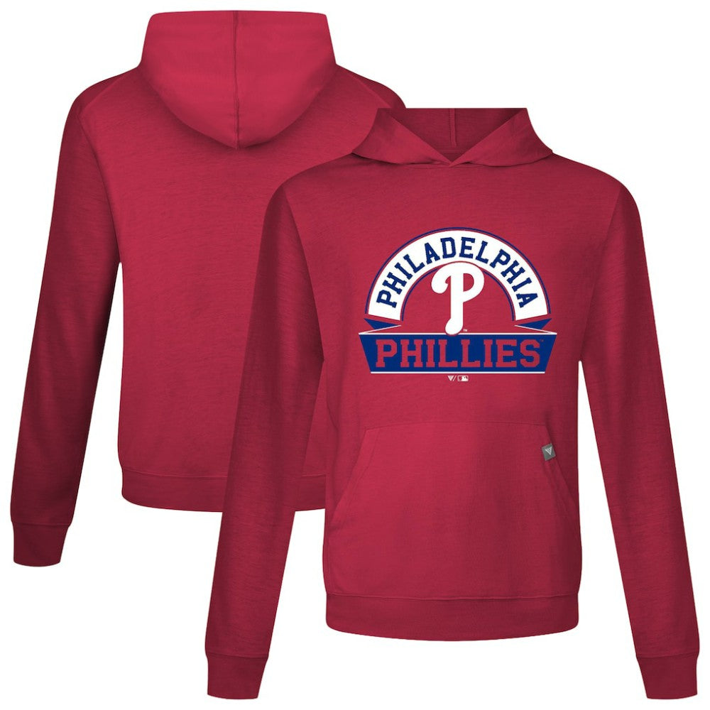 Philadelphia Phillies Levelwear Relay Banner Arch Pullover Hoodie Red