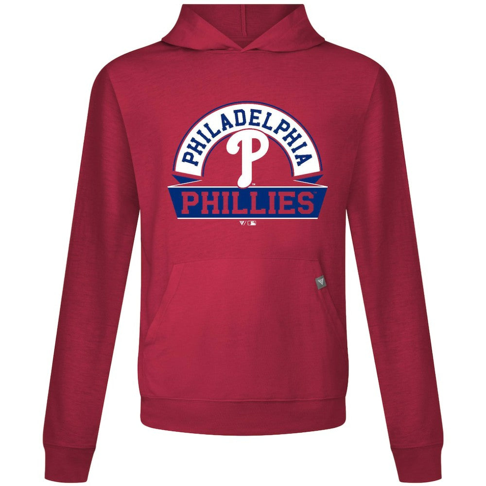Philadelphia Phillies Levelwear Relay Banner Arch Pullover Hoodie Red