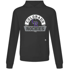 Colorado Rockies Levelwear Relay Banner Arch Pullover Hoodie Black