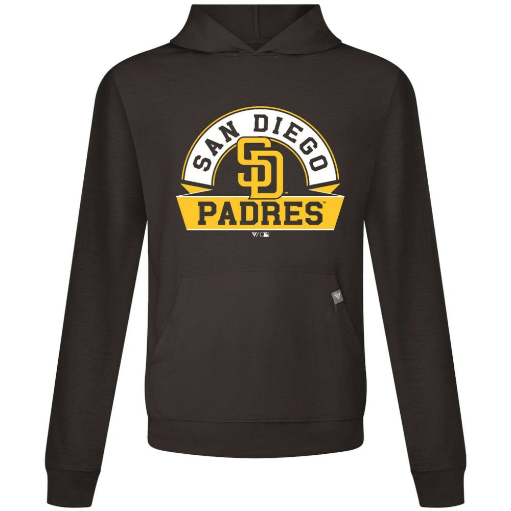 San Diego Padres Levelwear Relay Banner Arch Pullover Hoodie Brown