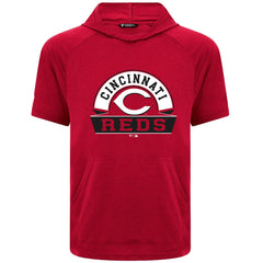 Cincinnati Reds Levelwear Phase Banner Arch Hoodie T-Shirt Red