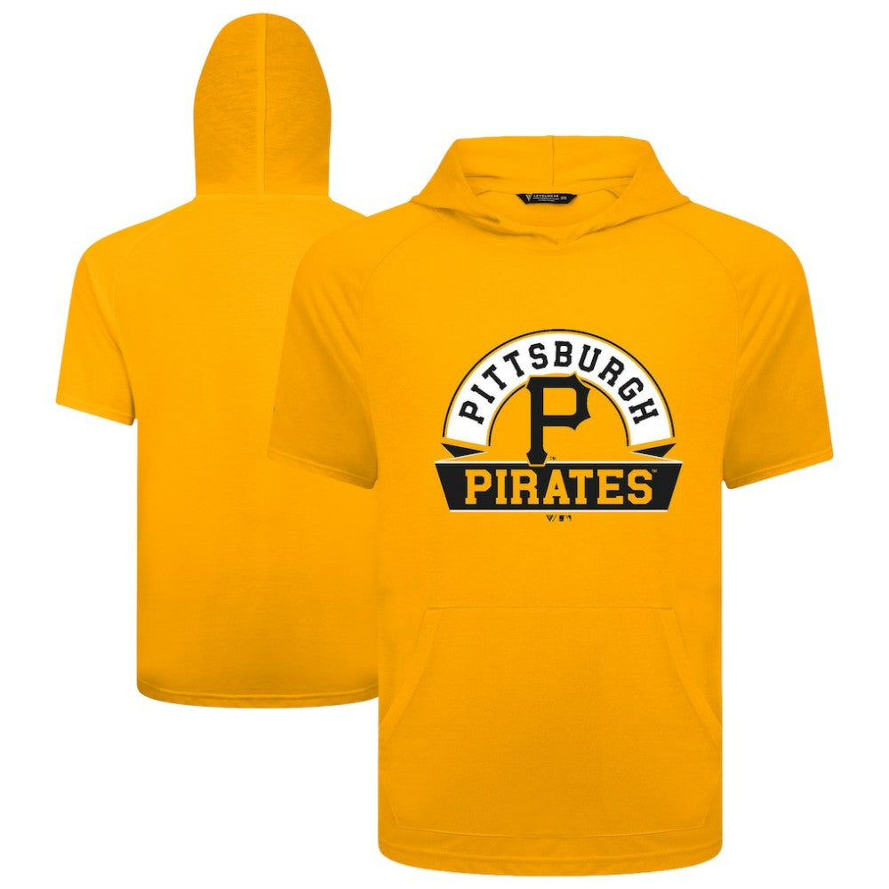 Pittsburgh Pirates Levelwear Phase Banner Arch Hoodie T-Shirt Gold