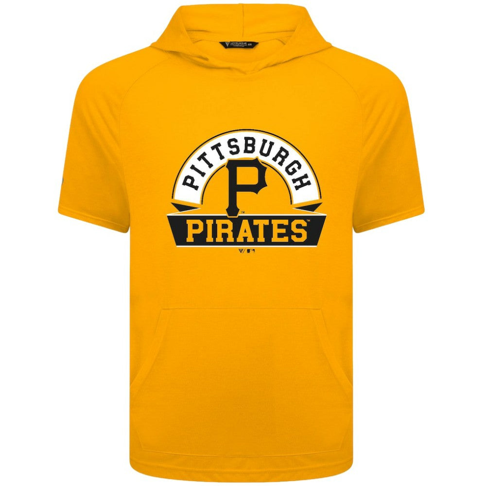 Pittsburgh Pirates Levelwear Phase Banner Arch Hoodie T-Shirt Gold