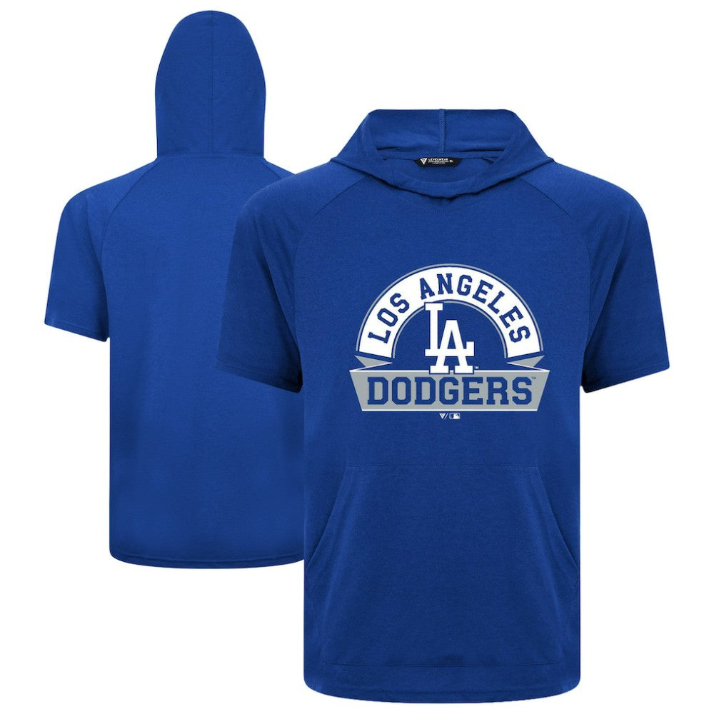 Los Angeles Dodgers Levelwear Phase Banner Arch Hoodie T-Shirt Royal