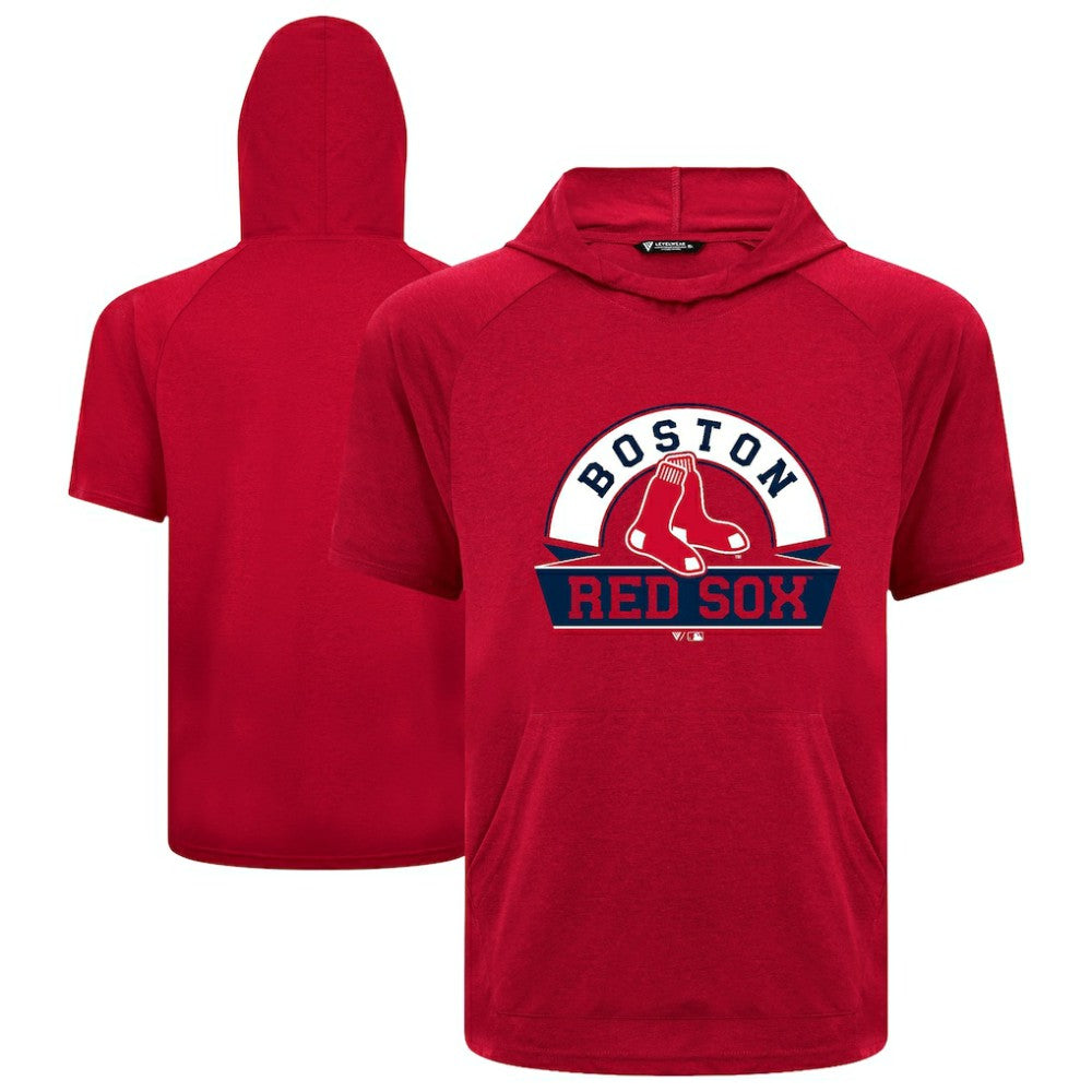 Boston Red Sox Levelwear Phase Banner Arch Hoodie T-Shirt Red