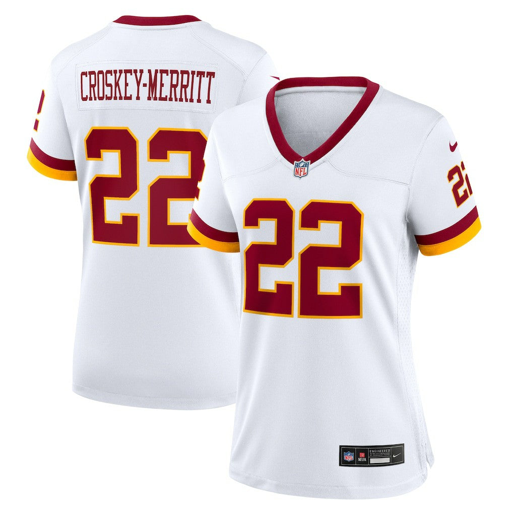 Jacory Croskey-Merritt Washington Commanders Women's Game Super Bowl Era Jersey - White