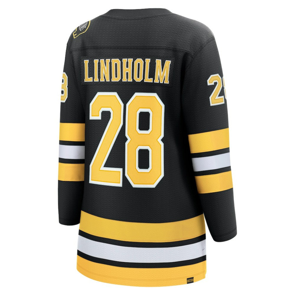 Elias Lindholm Boston Bruins Fanatics Women's Home Breakaway Player Jersey Black