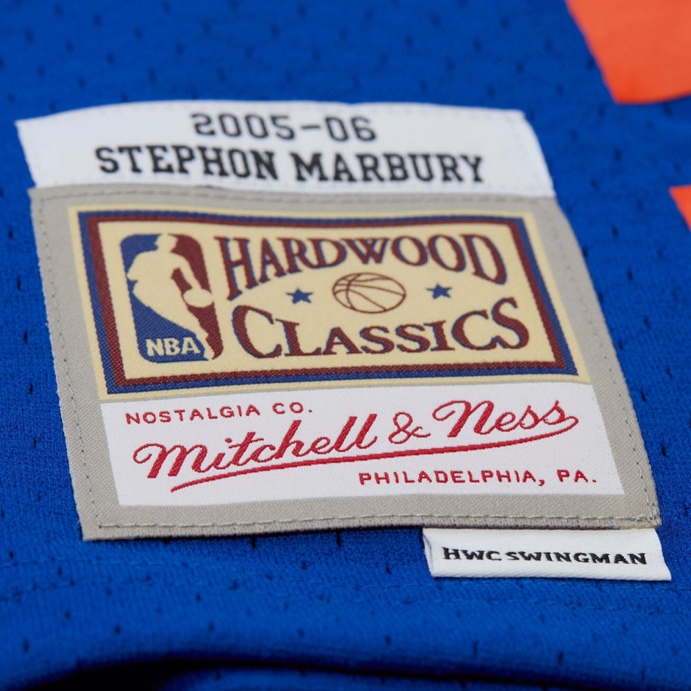 Stephon Marbury New York Knicks 2005/06 Hardwood Classics Swingman Jersey - Blue