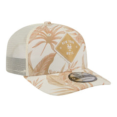 New York Mets Tonal Palm 9SEVENTY Adjustable Trucker Hat Tan | New Era