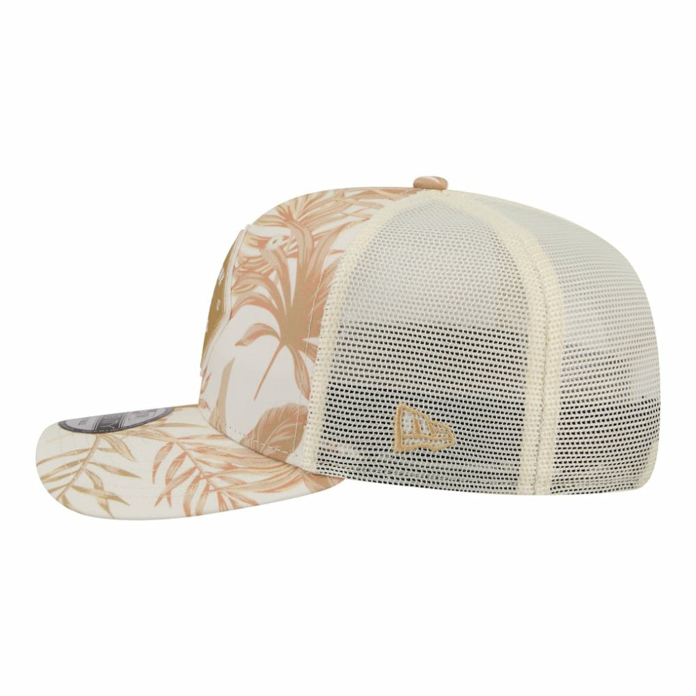 New York Mets Tonal Palm 9SEVENTY Adjustable Trucker Hat Tan | New Era