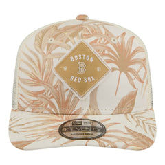 Boston Red Sox Tonal Palm 9SEVENTY Adjustable Trucker Hat Tan | New Era