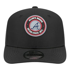 Atlanta Braves Circle 9SEVENTY Adjustable Hat Black | New Era