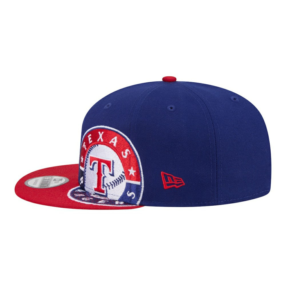 Texas Rangers Stretched Two-Tone 9FIFTY Adjustable Hat Royal/Red | New Era