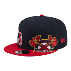 Atlanta Braves Stretched Two-Tone 9FIFTY Adjustable Hat Navy/Red | New Era