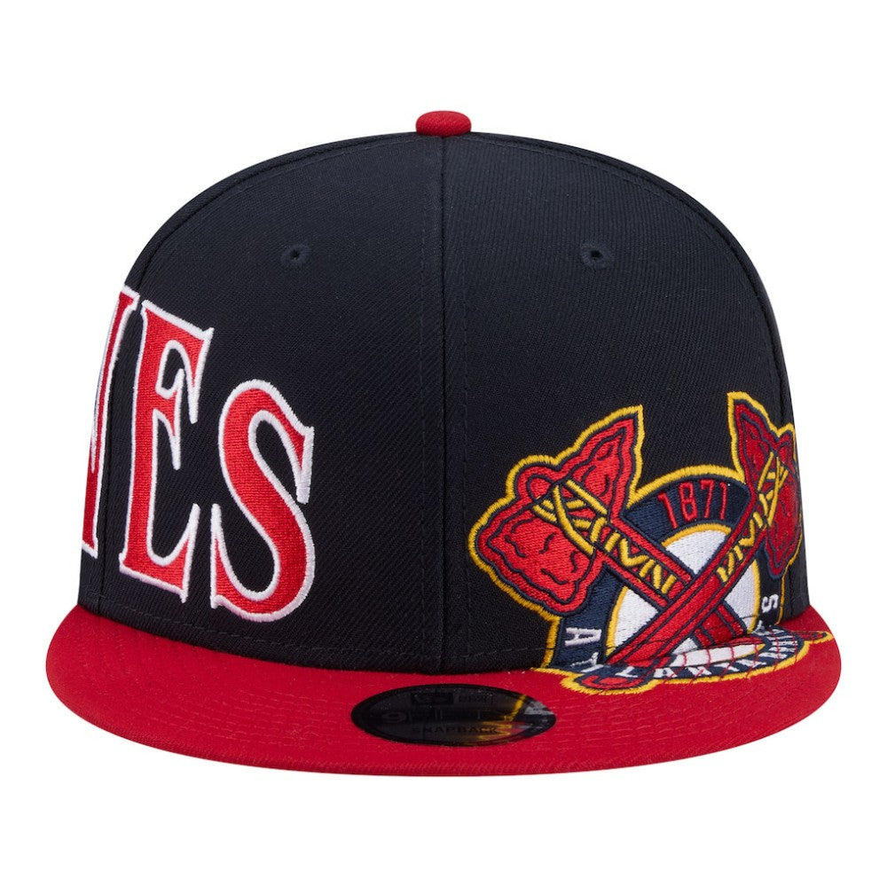 Atlanta Braves Stretched Two-Tone 9FIFTY Adjustable Hat Navy/Red | New Era