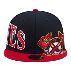 Atlanta Braves Stretched Two-Tone 9FIFTY Adjustable Hat Navy/Red | New Era