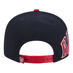 Atlanta Braves Stretched Two-Tone 9FIFTY Adjustable Hat Navy/Red | New Era