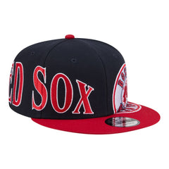 Boston Red Sox Stretched Two-Tone 9FIFTY Adjustable Hat Navy/Red | New Era