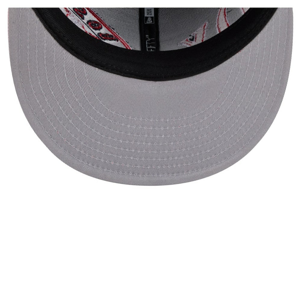 Boston Red Sox Stretched Two-Tone 9FIFTY Adjustable Hat Navy/Red | New Era