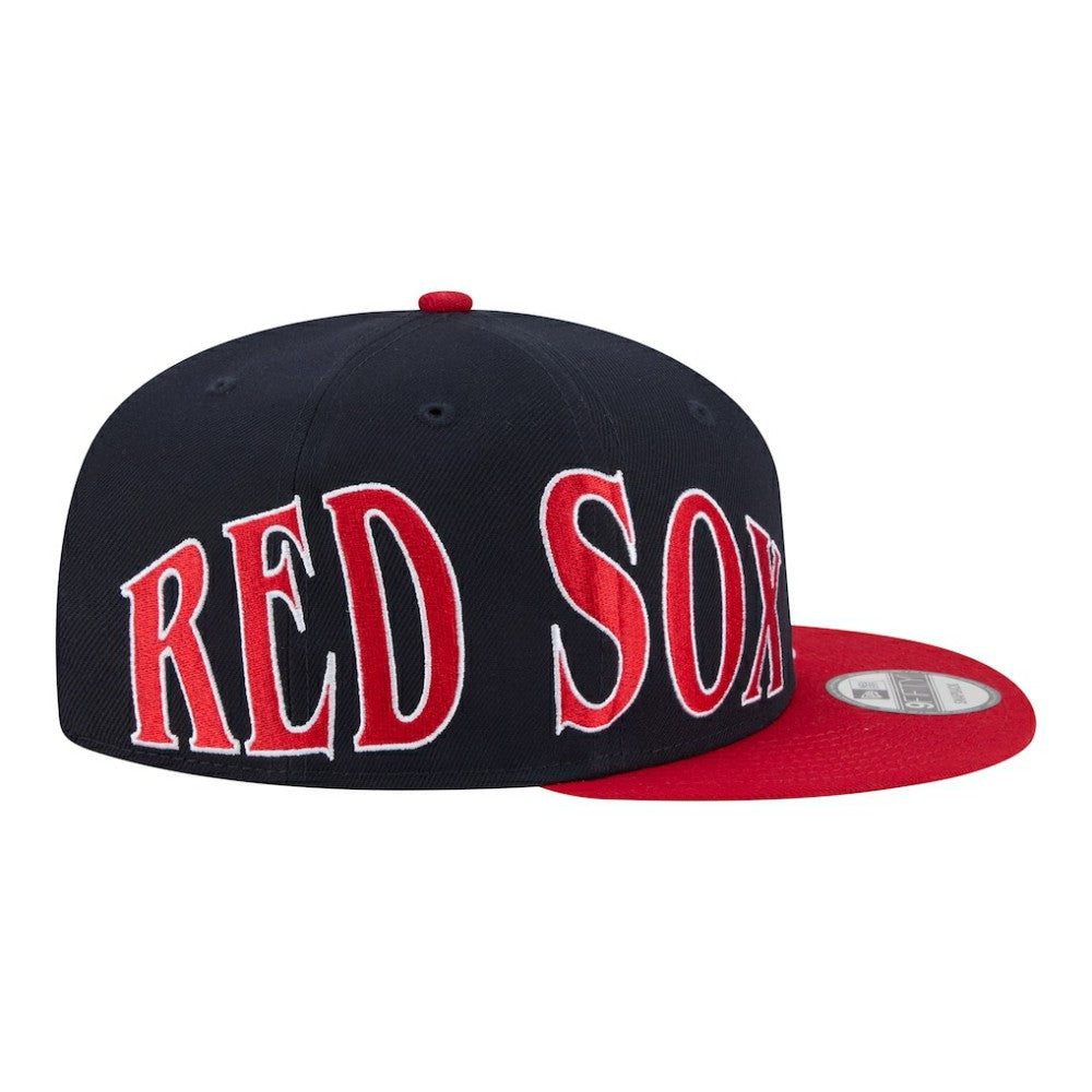 Boston Red Sox Stretched Two-Tone 9FIFTY Adjustable Hat Navy/Red | New Era