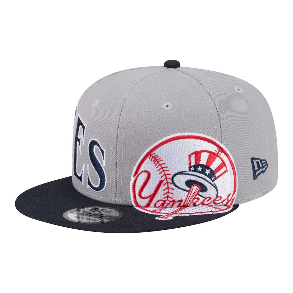 New York Yankees Stretched Two-Tone 9FIFTY Adjustable Hat Gray/Navy | New Era