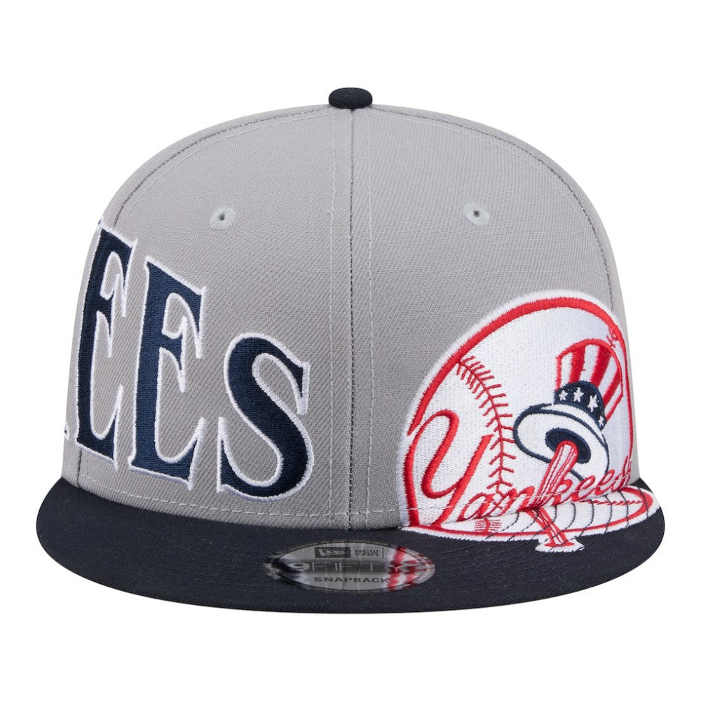New York Yankees Stretched Two-Tone 9FIFTY Adjustable Hat Gray/Navy | New Era