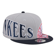New York Yankees Stretched Two-Tone 9FIFTY Adjustable Hat Gray/Navy | New Era