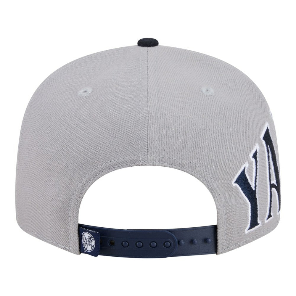 New York Yankees Stretched Two-Tone 9FIFTY Adjustable Hat Gray/Navy | New Era