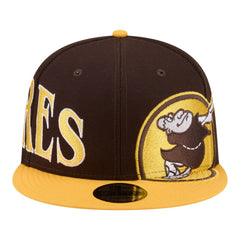 San Diego Padres Stretched Two-Tone 9FIFTY Adjustable Hat Brown/Gold | New Era
